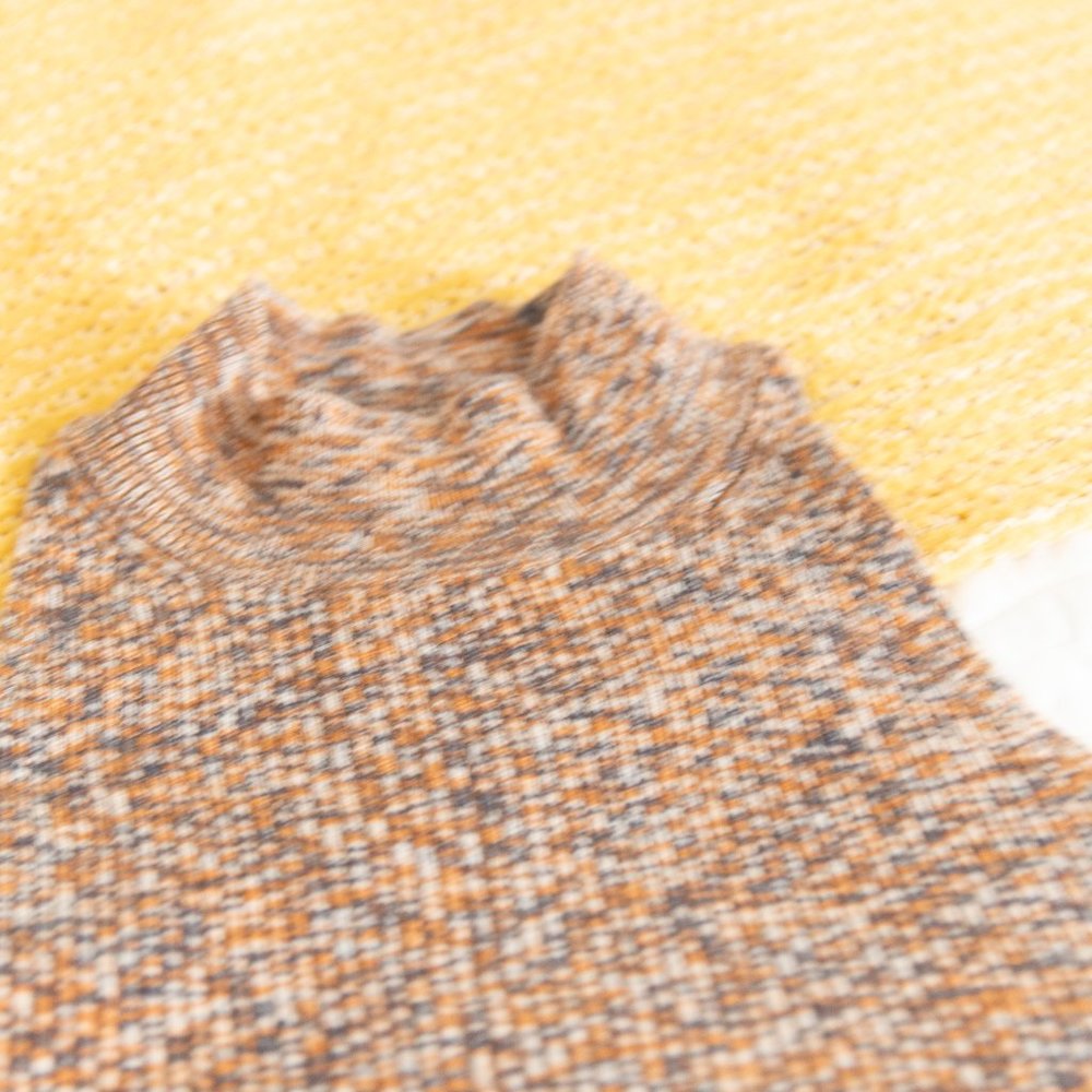 Madewell • Brown Marled Mock Neck Sweater Tank - Picture 3 of 6